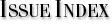 Issues Index